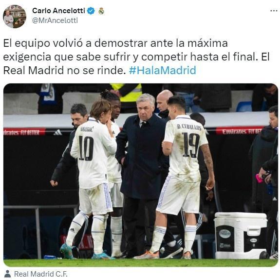 安帅:皇马永不放弃,面对最高水平的挑战球队知道如何战斗到底